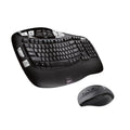 Wireless Keyboard and Mouse Combo, Full-Size, Black S936540