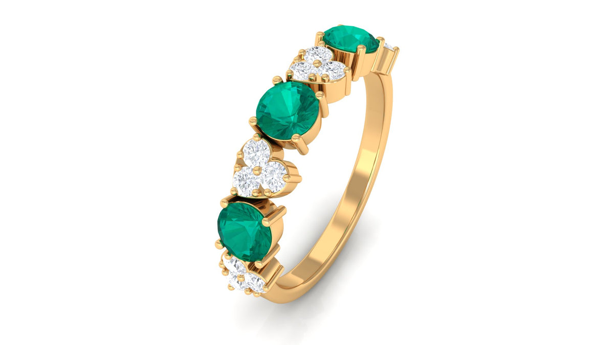 14K Yellow Gold Emerald Ring C314344