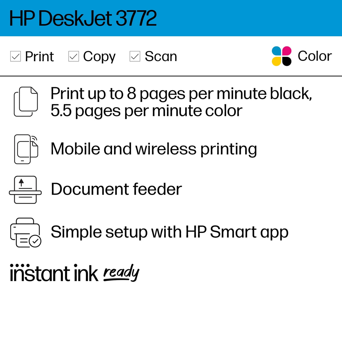Wireless Color Inkjet All-in-One Printer V9118