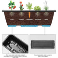 Vertical Raised Garden Bed Black 4 Tier I68940
