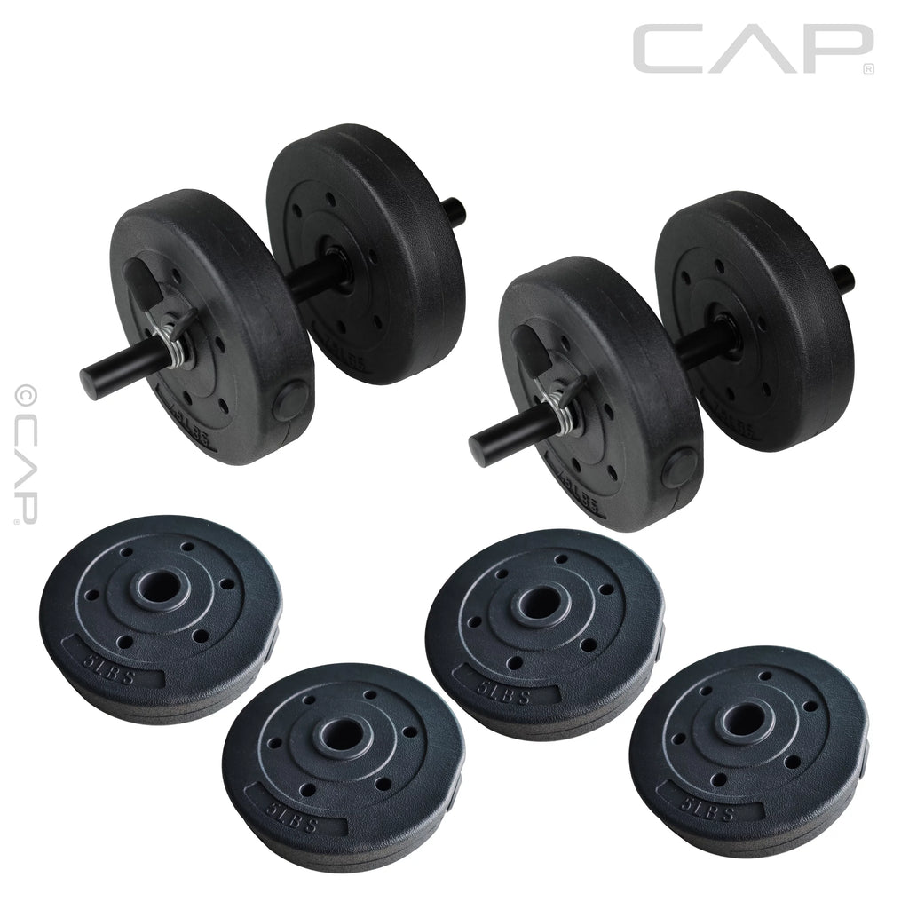 Flat Weight Bench & 50 lb Adjustable Dumbbell Set B789021
