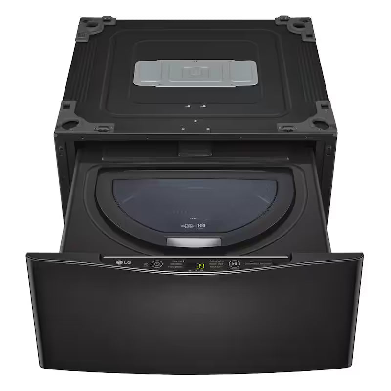 29 in. 1.0 cu. ft. Laundry Pedestal Washer in Black Steel W16203