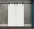 Black Sliding Barn Wood Door Hardware Z944708