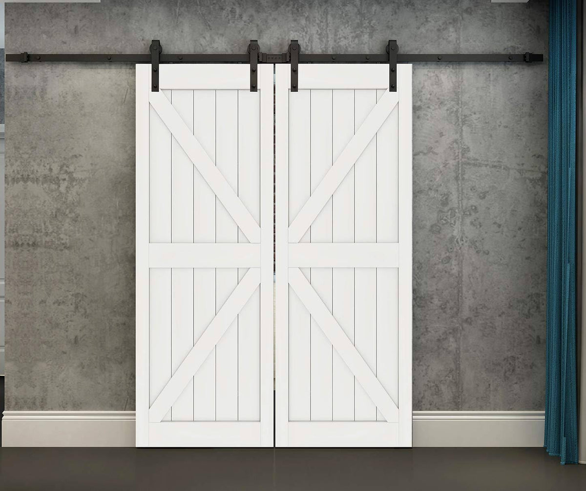 Black Sliding Barn Wood Door Hardware Z944708