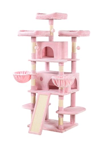 68 Inches Light Grey Cat Tree L594