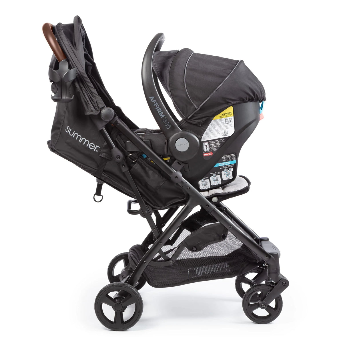 Compact Fold Baby Stroller, Black O115