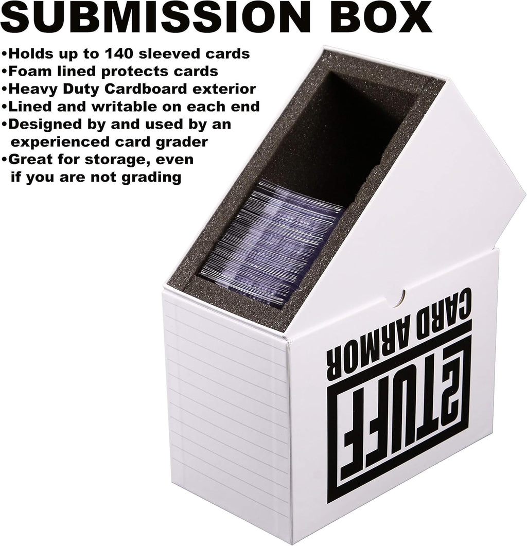 Semi Rigid Card Sleeves and Soft Sleeves with Foam Lined Heavy Duty Submission Box Y531428