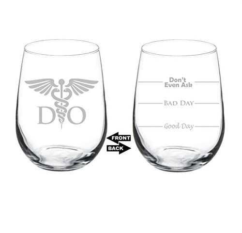 17 oz Stemless Wine Glass Goblet A359