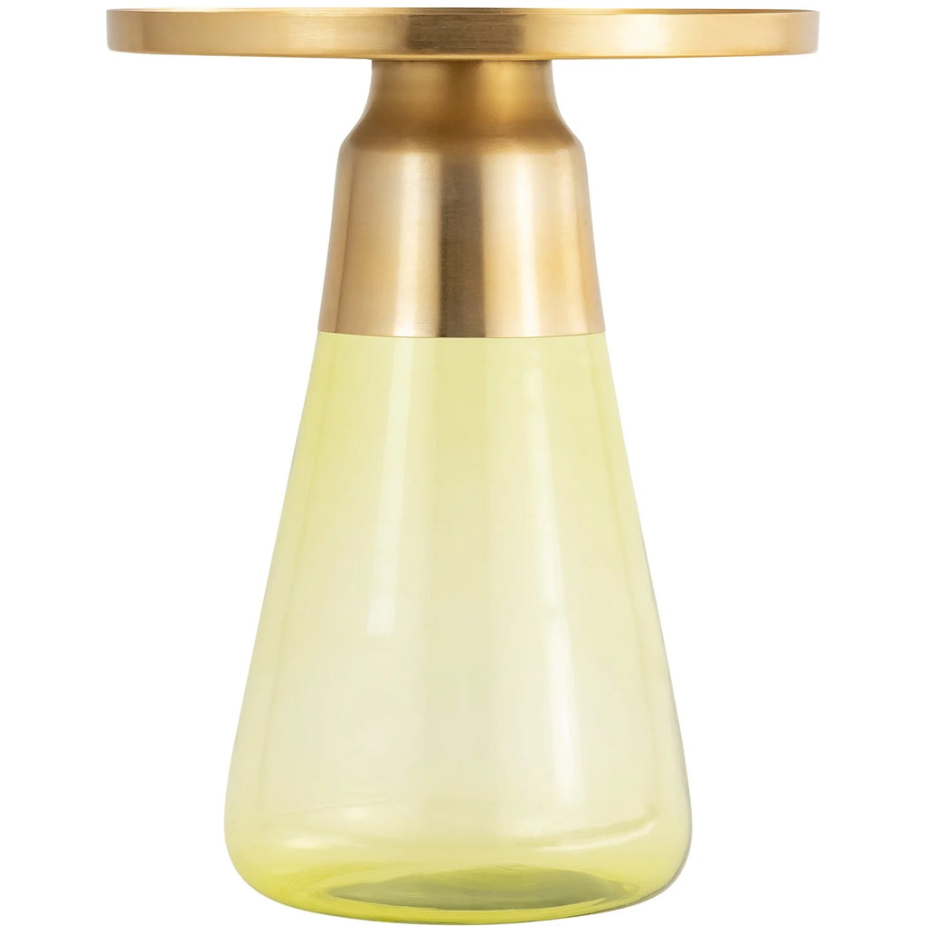 Green Glass Side Table X16288