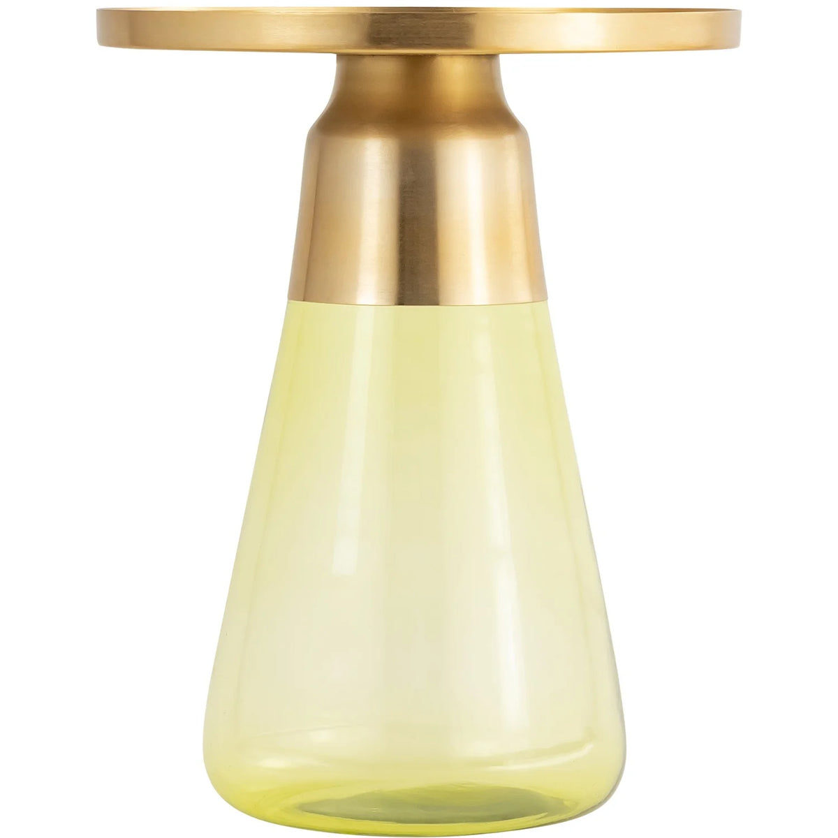 Green Glass Side Table X16288