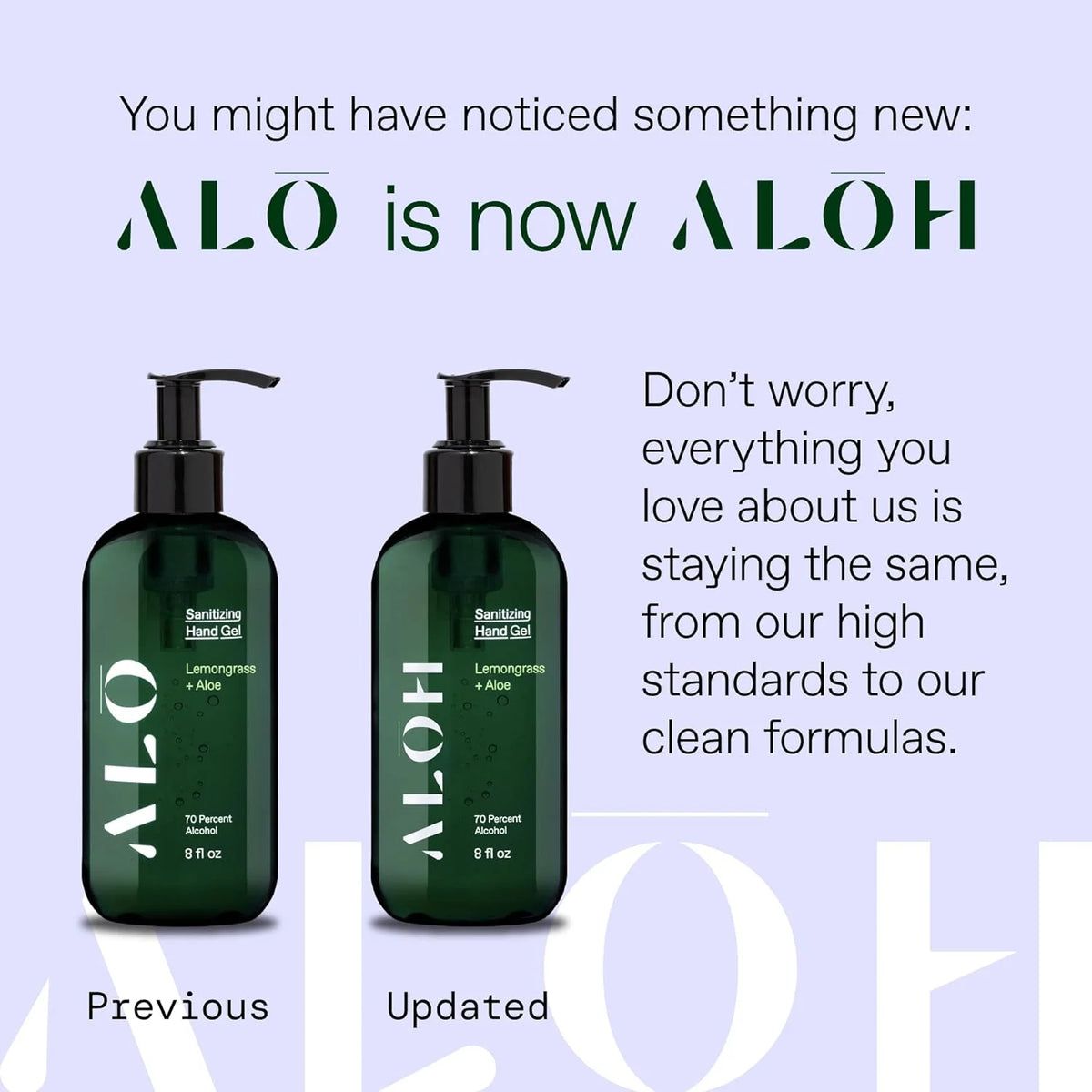 70% Alcohol Lemongrass Aloe Hand Sanitizer Gel Set of 2 M311198
