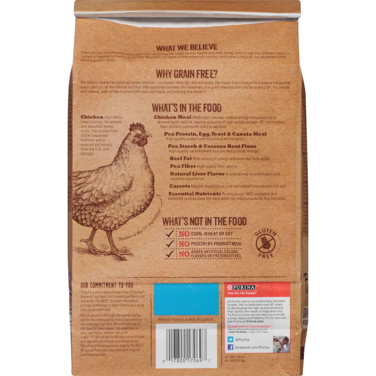 Grain Free White Meat Chicken & Egg Recipe Natural Dry Cat Food U82828