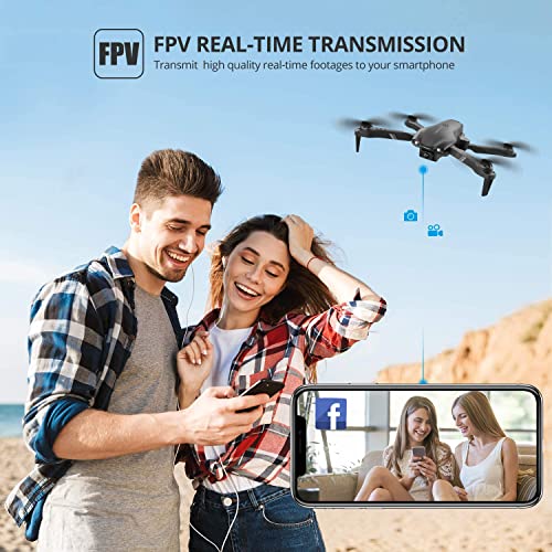 Black 1080P HD FPV Camera Drone with 2 Batteries Z541409
