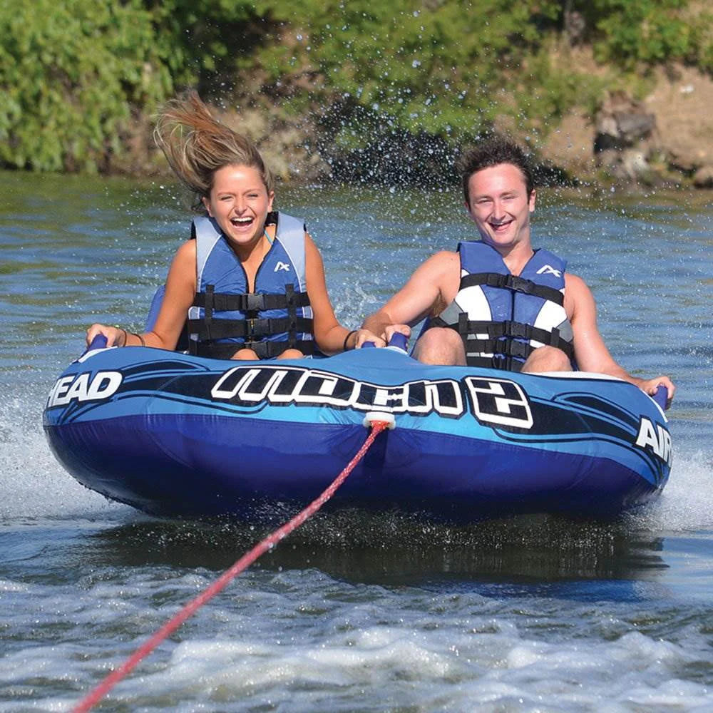 Blue 2 Rider Inflatable Towable Tube 2 Pack J753