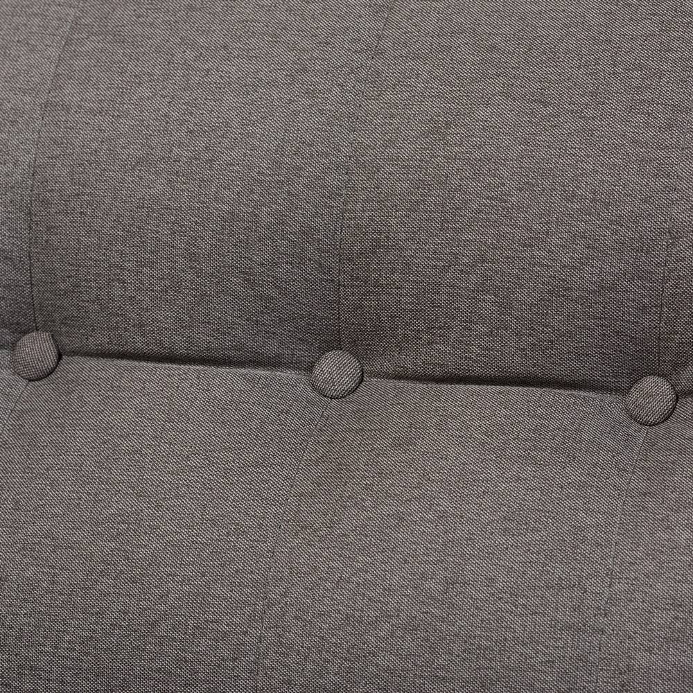 Grey Tufted Arm Chair D934