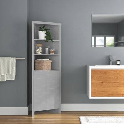 Gray Linen Cabinet R83699