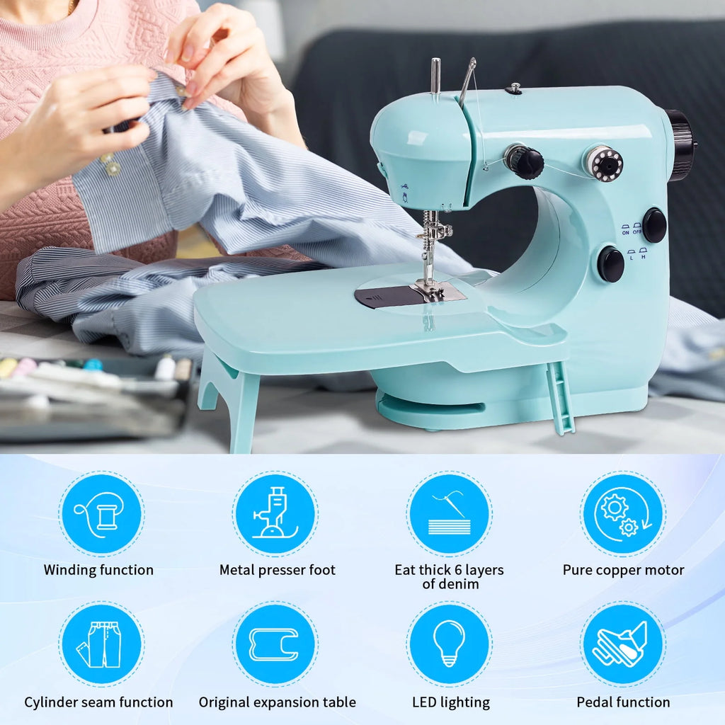 Mini Dual Speed Portable Sewing Machine with Extension Table N36142