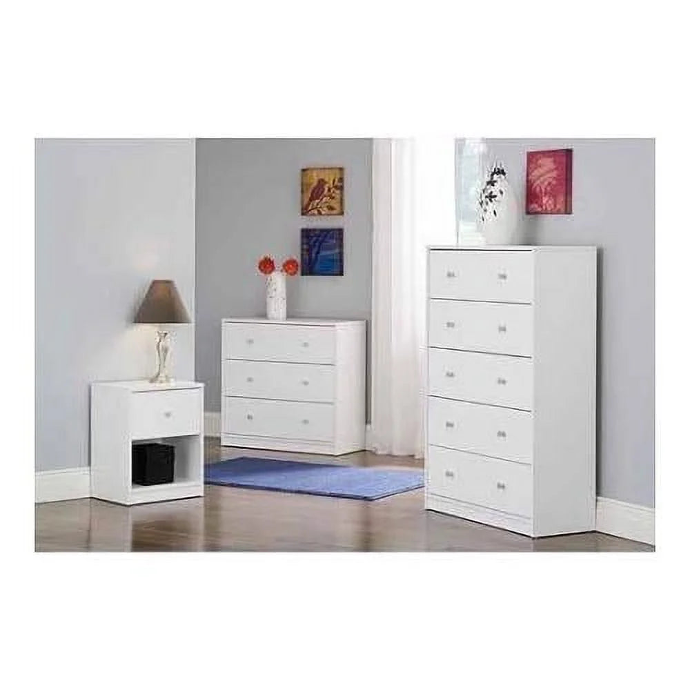 White 5-Drawer Dresser S8436