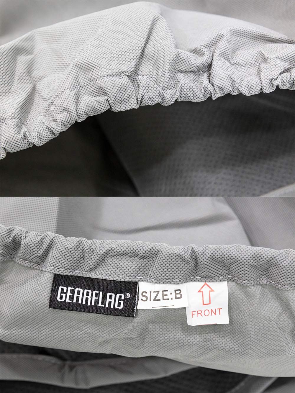 Pop-up Folding Camper Cover Reinforced Windproof Side-Straps Anti-UV Water-Resistance Triple Layers Heavy Duty for Trailer RV Motorhome V93893