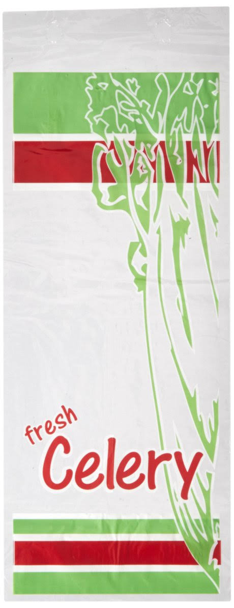 Clear Low Density Printed Celery Bag 1 Mil P780