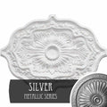 Hand-Painted Silver Ceiling Medallion X81508