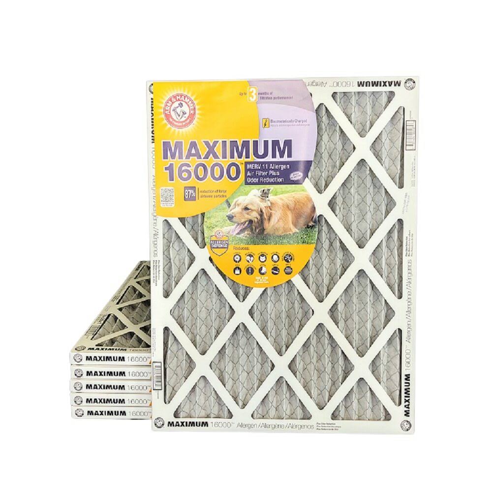 6 Pack MERV 11 Carbon Air Filter A863