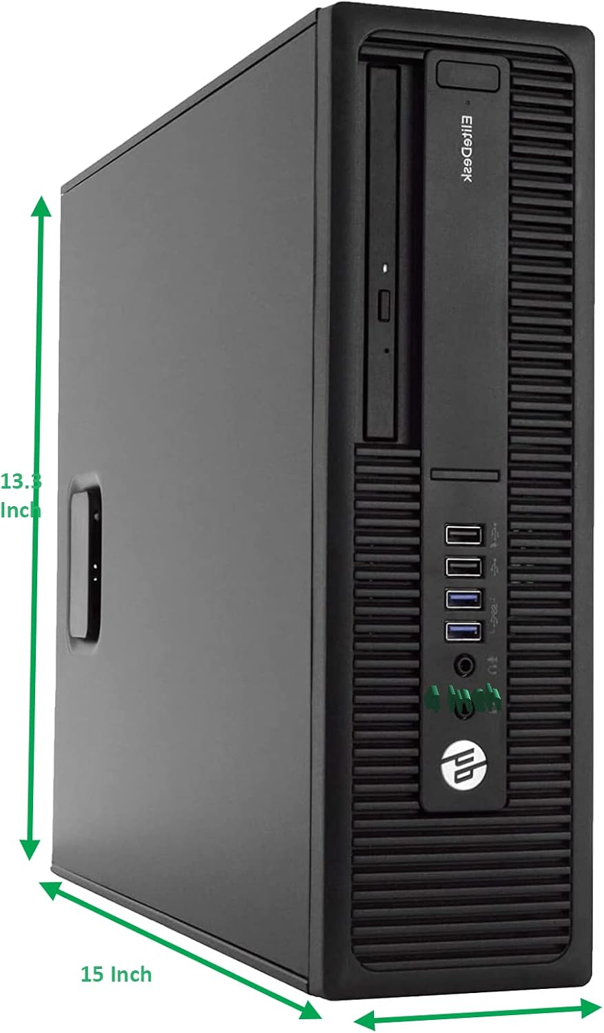 HP 705 G2 Desktop PC AMD Pro A4-8350B R5 Processor, 8GB Ram, 256 GB M.2 SSD, WiFi & Bluetooth, Wireless Keyboard Mouse, 27 Inch LED Monitor, Windows 10 (Renewed) E79539