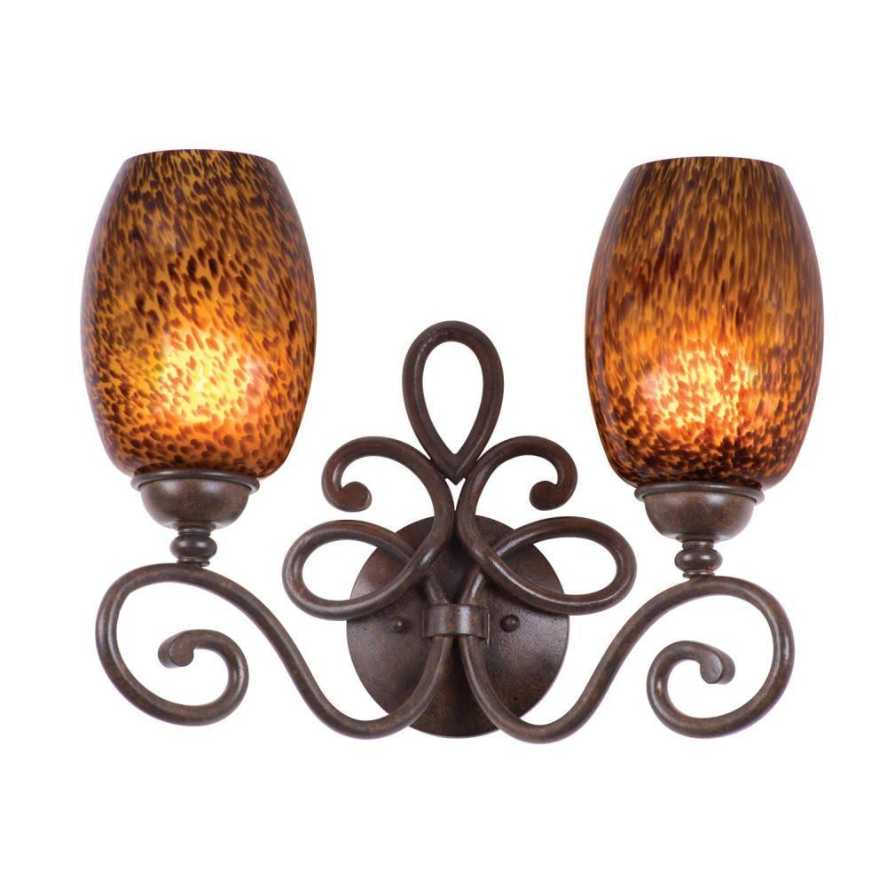 2 Light Antique Copper Bath A19755