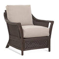 32x22 Wide Armchair Sea Mist Finish Brown and Beige Stripe N4573