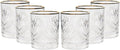 Set Of 6 Vintage Crystal Whisky Glasses A334