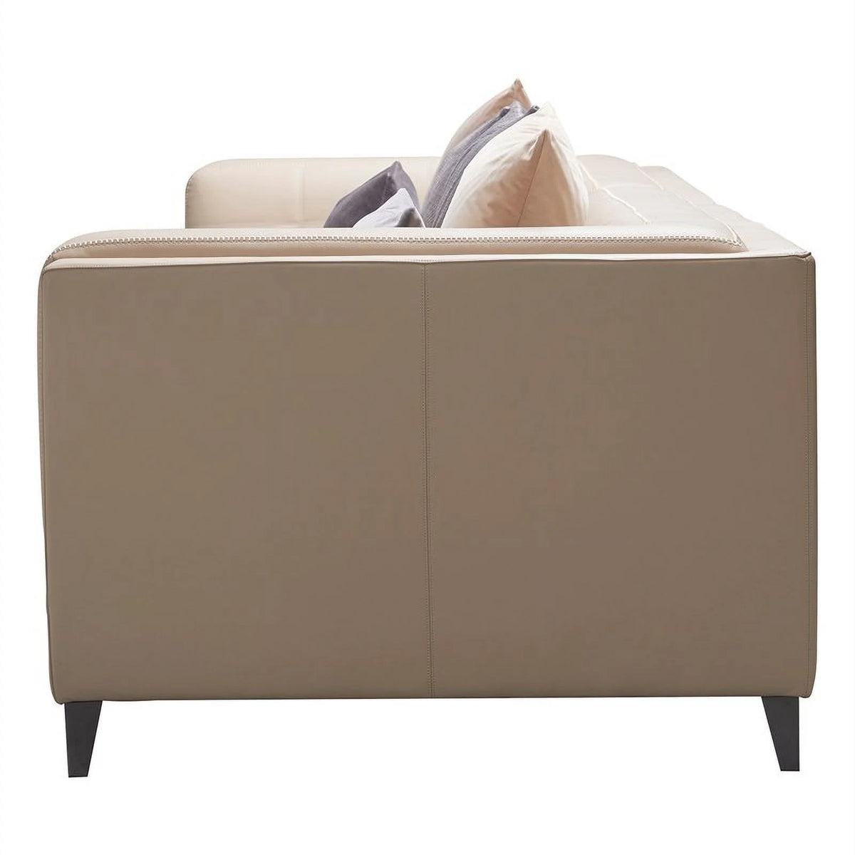 Beige Top Grain Leather 4-Seater Sectional Sofa I5852