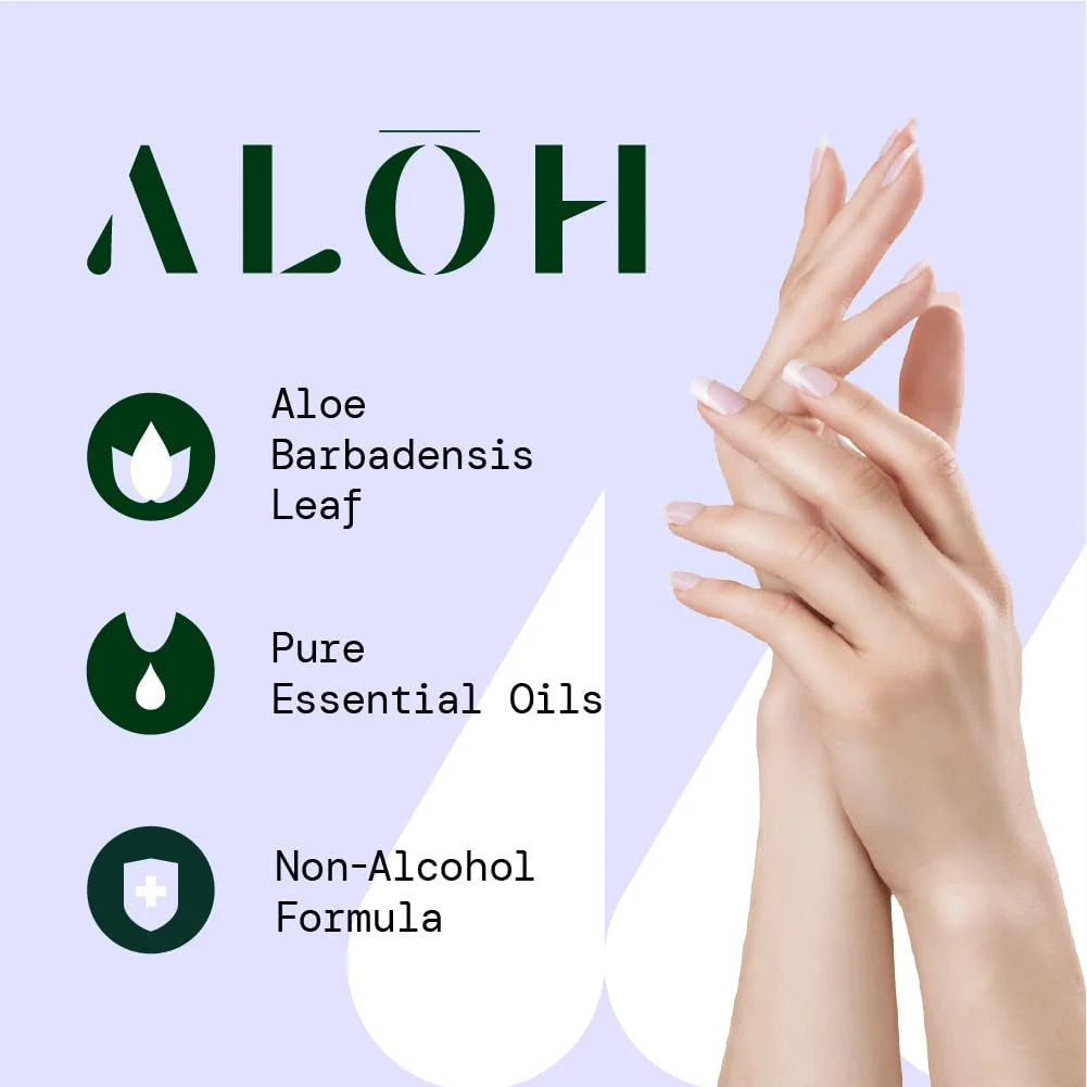 70% Alcohol Lemongrass Aloe Hand Sanitizer Gel Set of 2 M311198