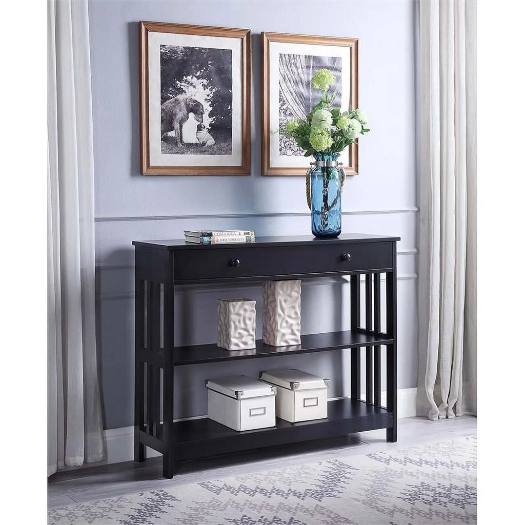 Black Wood Console Table N60051
