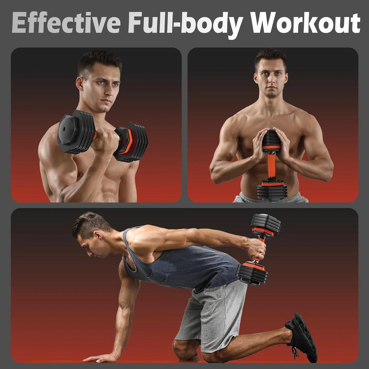 55LB Adjustable Dumbbells Q1414