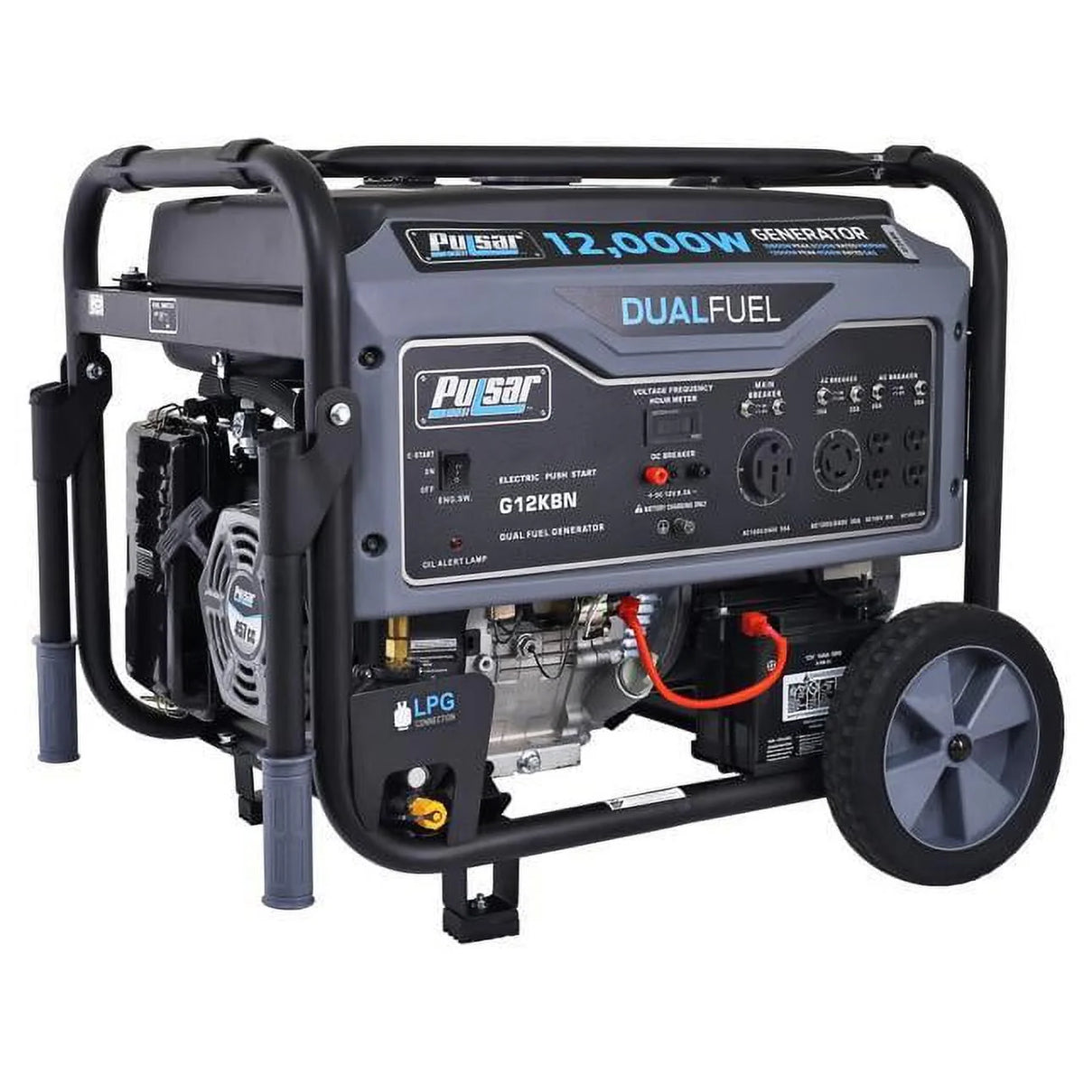 12,000W Dual Fuel Portable Generator with Electric Start L770893