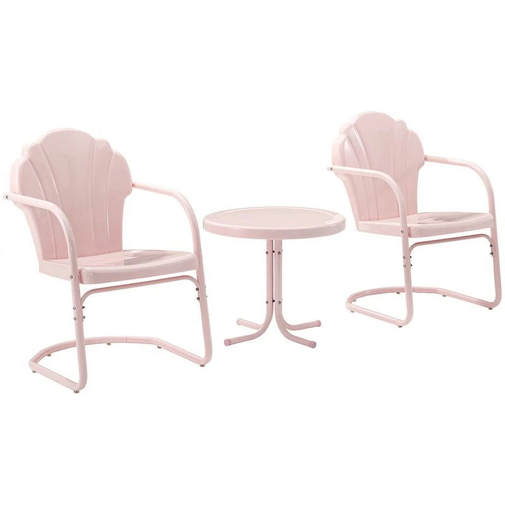 3 Piece Round Metal Patio Conversation Set S249908