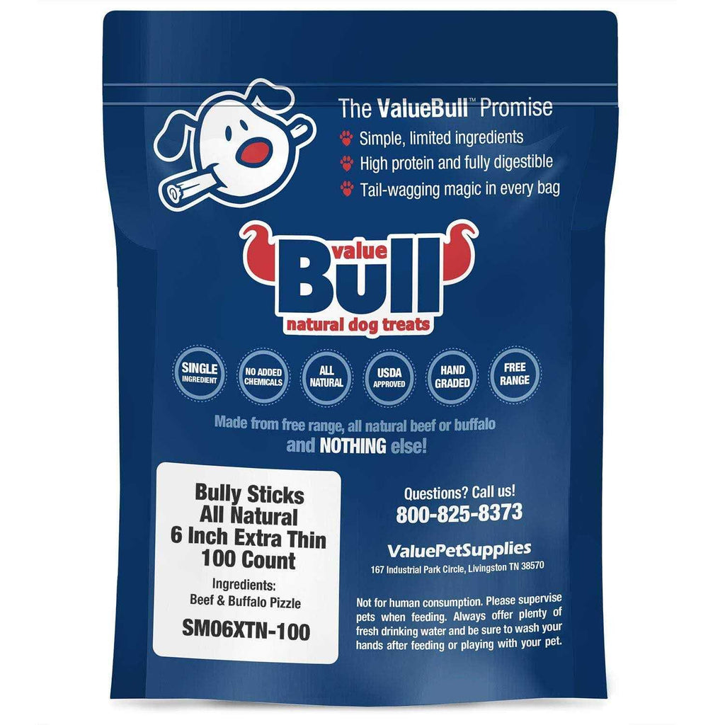 6 inch Bully Sticks for Dogs C632