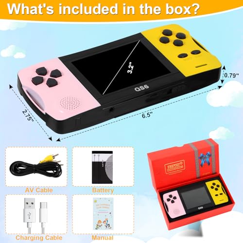 Handheld Games with 3.2'' Screen 138 Preloaded Retro Video Games R7380