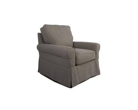 Light Horizon Swivel Chair Slip Cover Set R8823