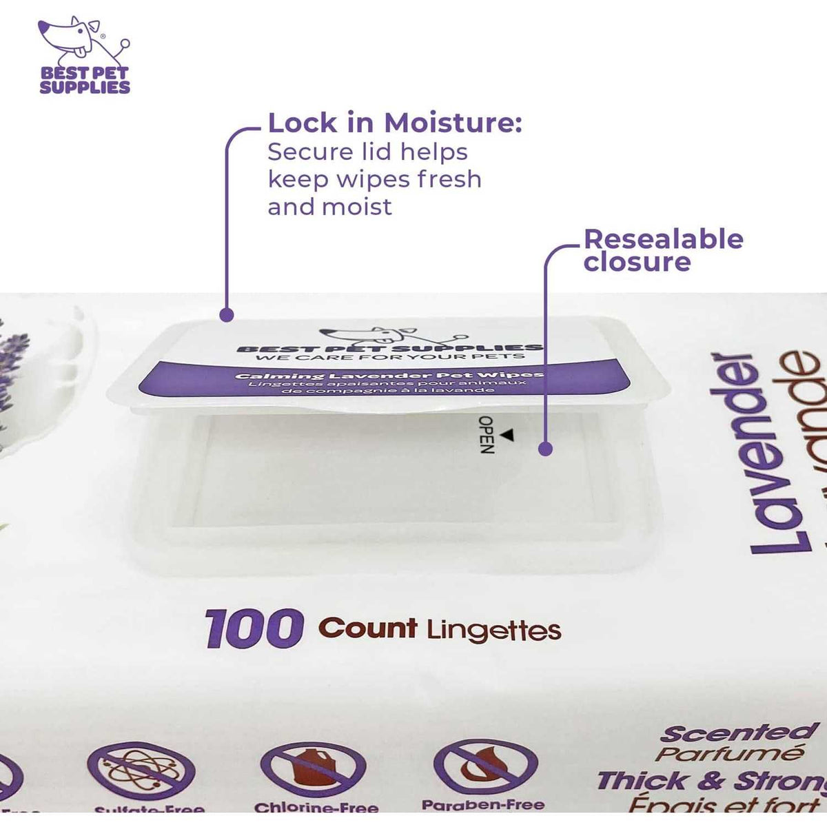 Pet Grooming Wipes for Dogs & Cats T866512