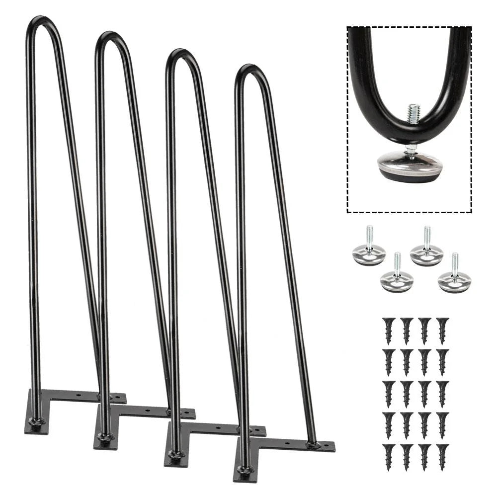 16" Heavy Duty Hairpin Coffee Table Legs Set of 4 I7921