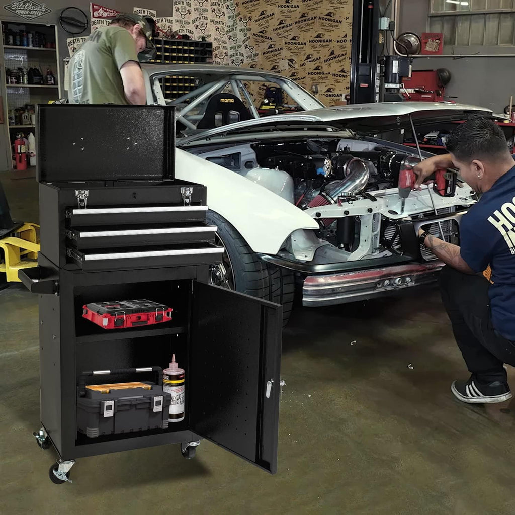 Rolling Tool Chest with Detachable Tool Box S8803