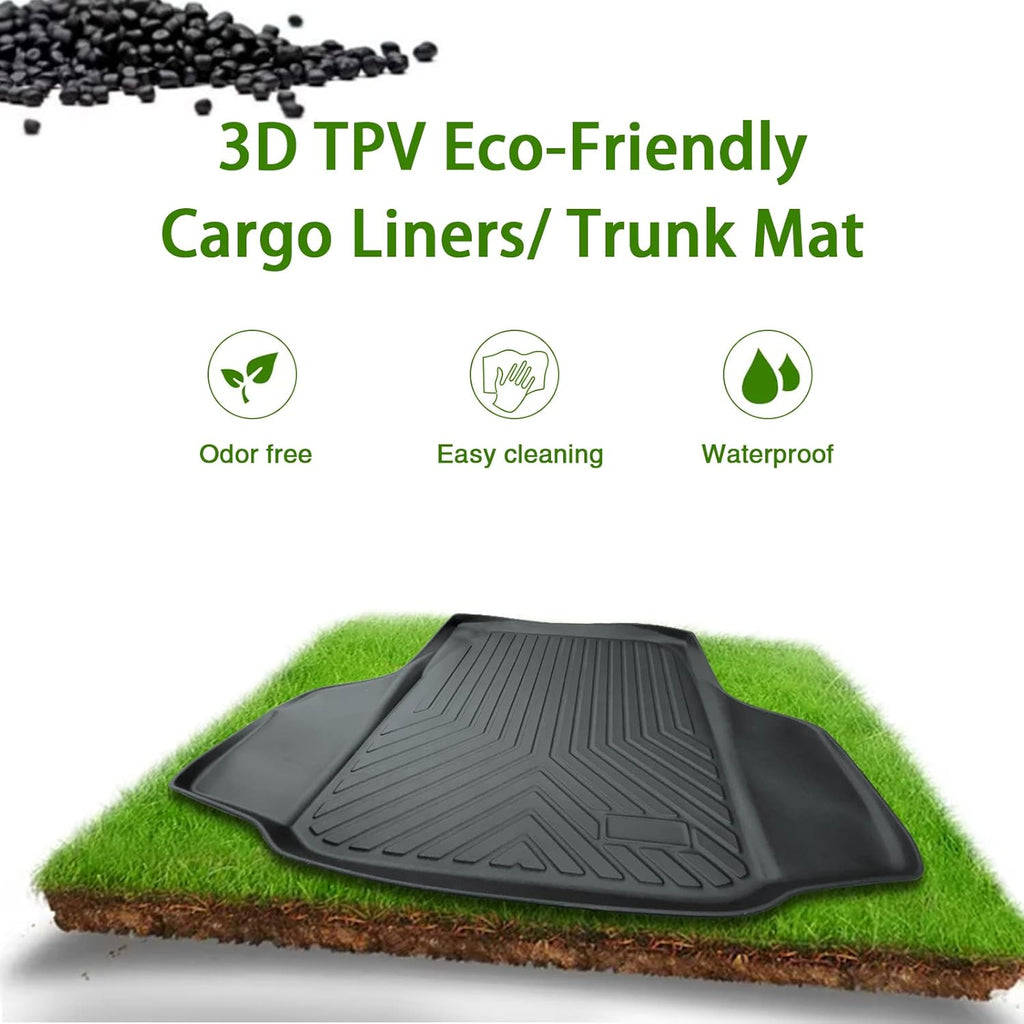 Black TPV Rear Trunk Cargo Mat H1904