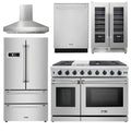 48 Propane Gas Range, Range Hood, Refrigerator, Dishwasher, Wine Cooler A4264
