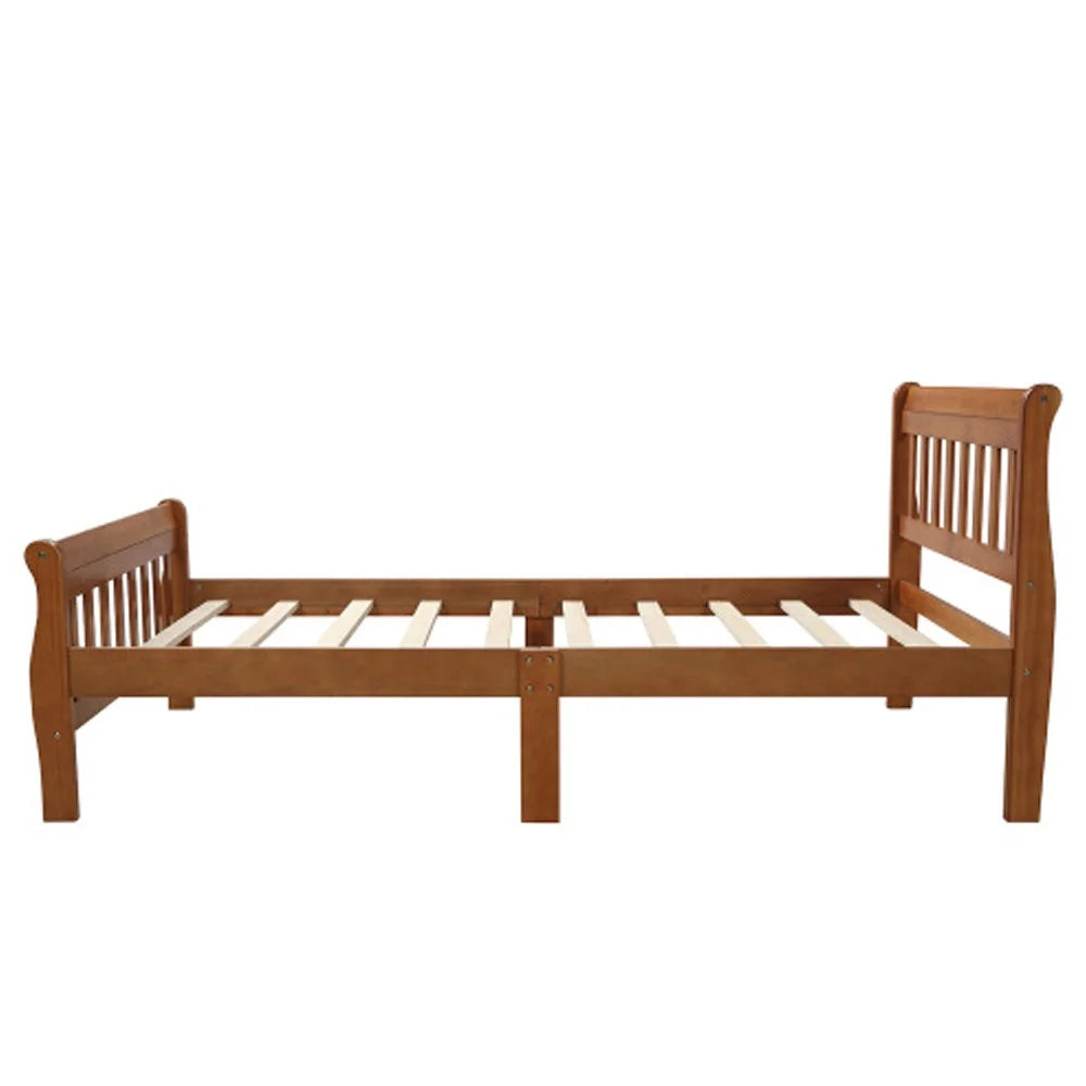 Wood Platform Bed with Headboard and Footboard W145