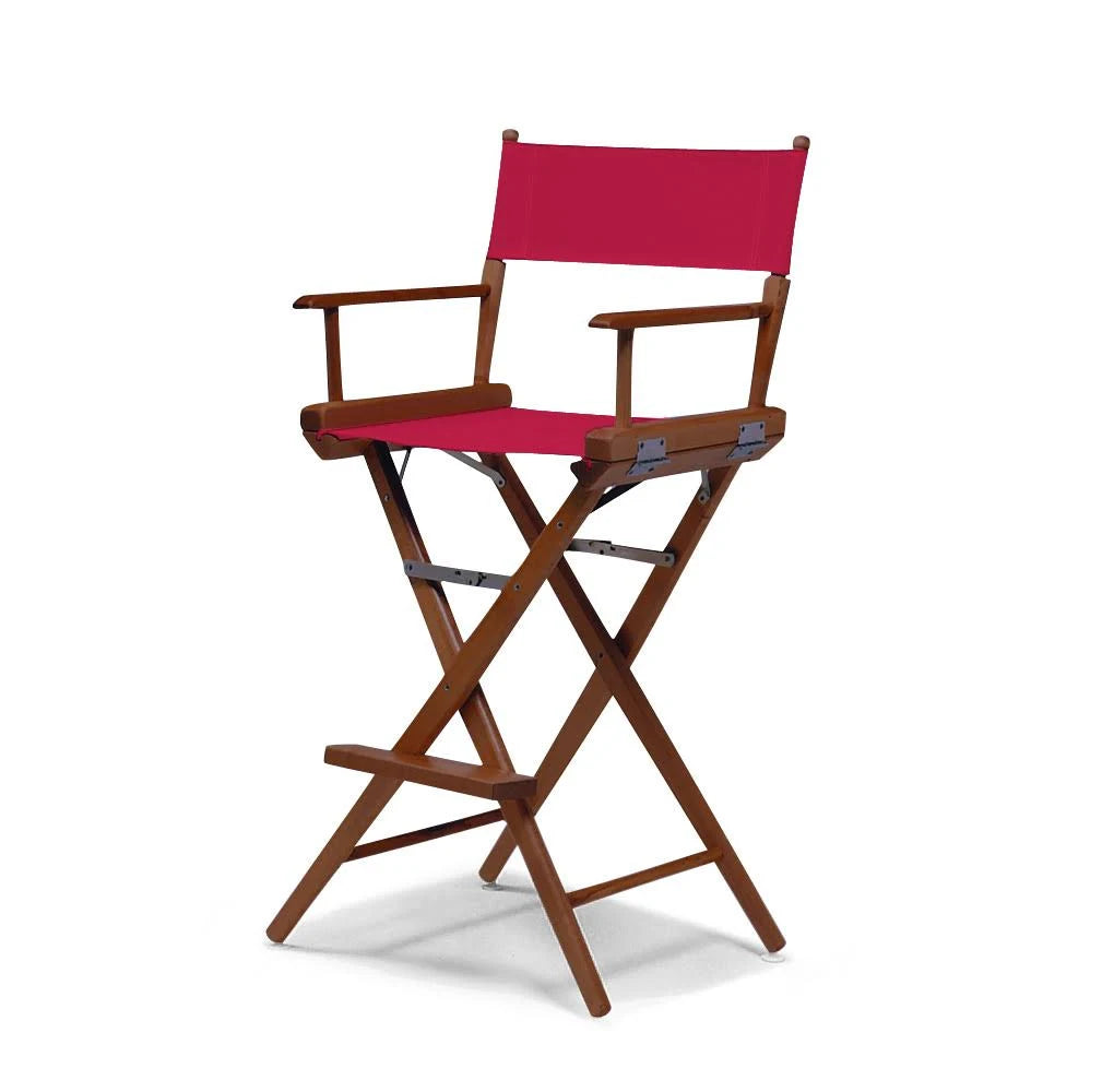 White Walnut Frame Bar Height Director Chair X767