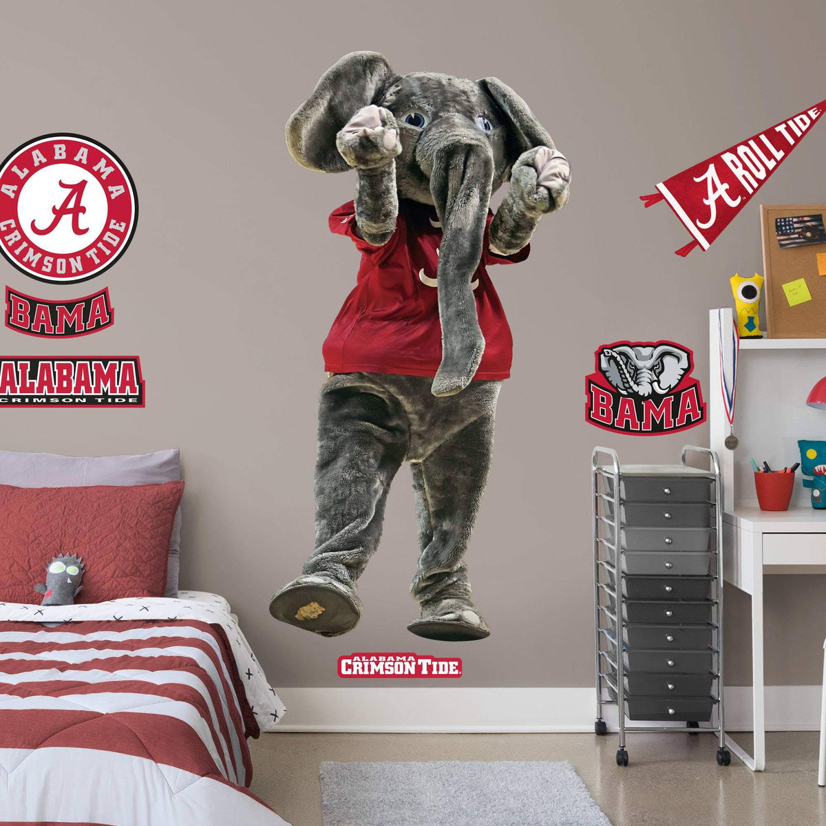 NCAA Alabama Big Al Mascot Wall Decal E777