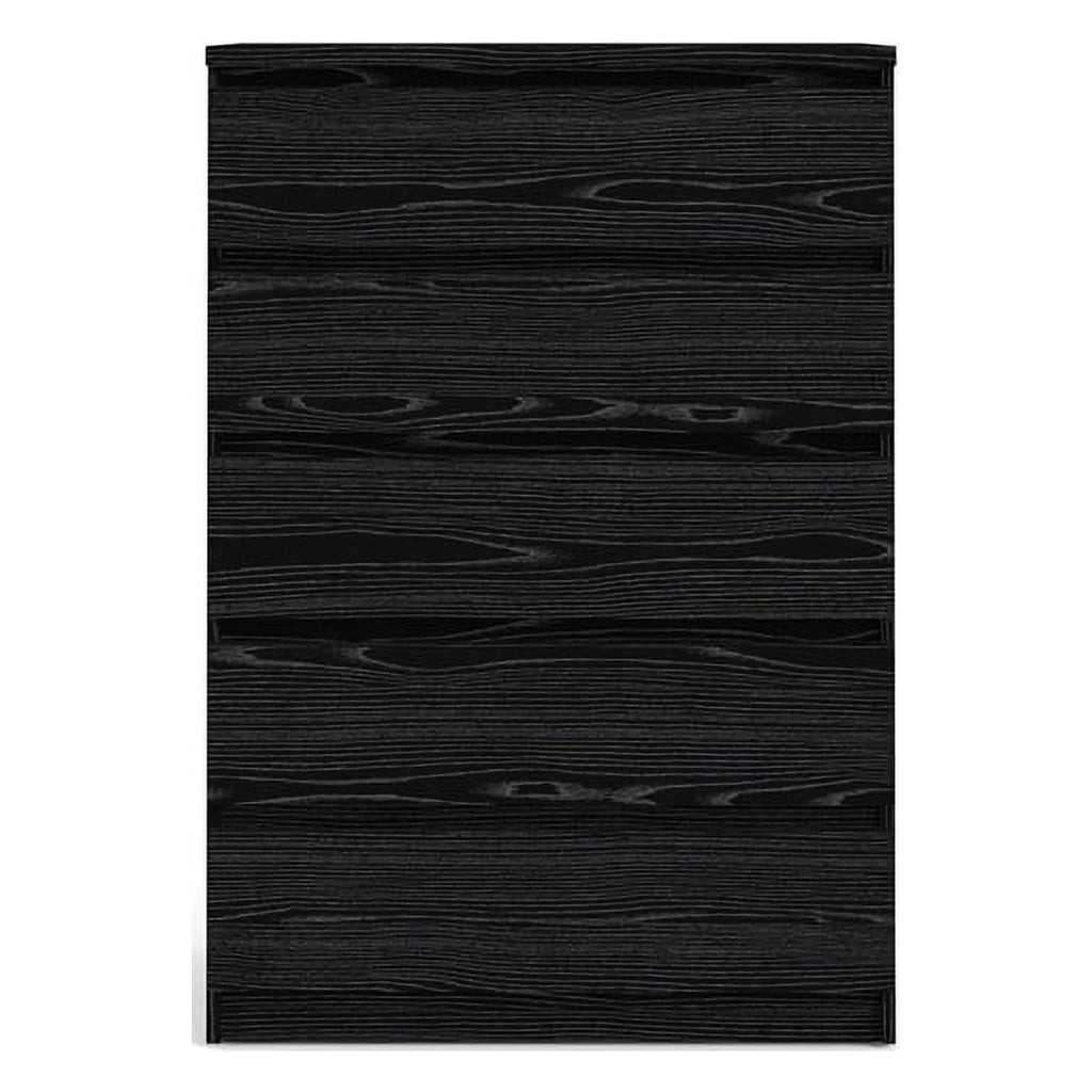 2 Piece Dresser and Chest Set Black Woodgrain Q494970