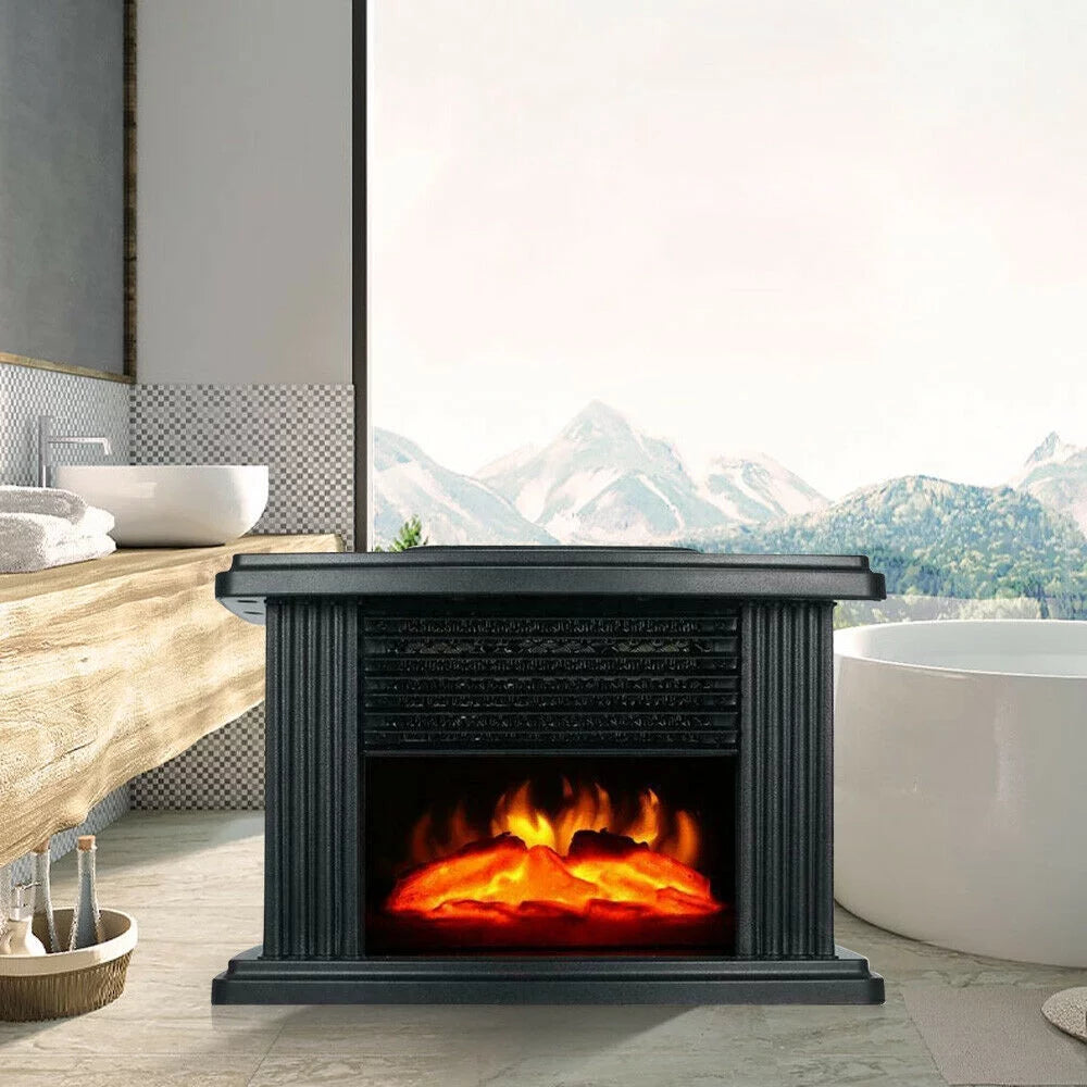 1000W Mini Electric Fireplace Stove Heater V35090