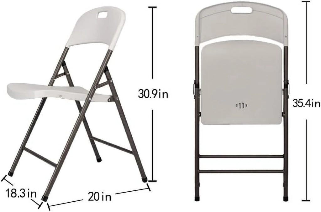 6-Piece Set of Folding Plastic Chairs B73450